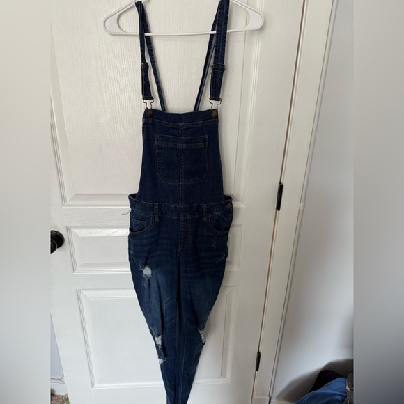 Wax Jean Classic Blue Denim Overalls - Picture 1 of 5